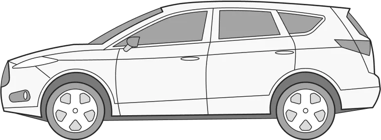 Автомобиль сбоку